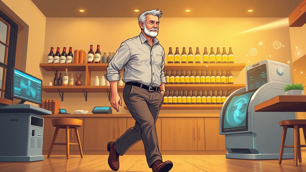 4060 창업 성공 사례, 희망을 현실로! (illustration 스타일)